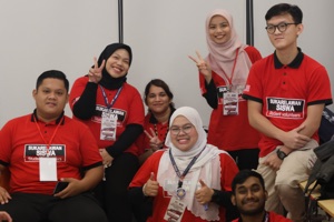 YSS student volunteers at a selection session